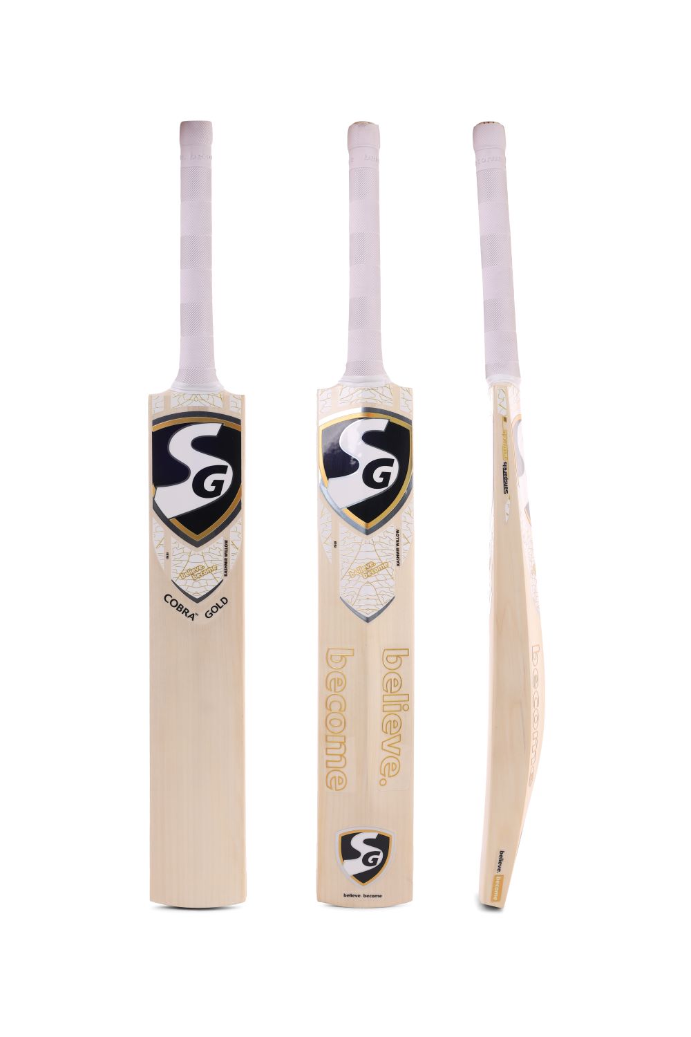 SG COBRA GOLD Cricket Bat 2025 - Premium Kashmir Willow Cricket Bat for Professional & Amateur Players - Perfect for Cricket Matches, Training & Backyard Practice