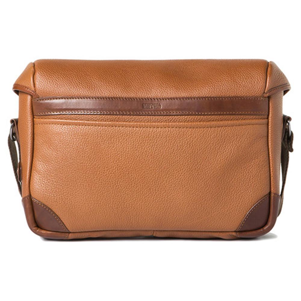 Stylish Barber Shop Small Messenger Pageboy Camera Bag - Genuine Grained Leather in Brown - Perfect for Photographers, Travel & Everyday Use