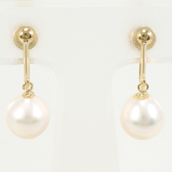 18K Yellow Gold Pearl Earrings for Women – Elegant & Timeless Pearl Jewelry – Perfect for Weddings, Parties & Special Occasions