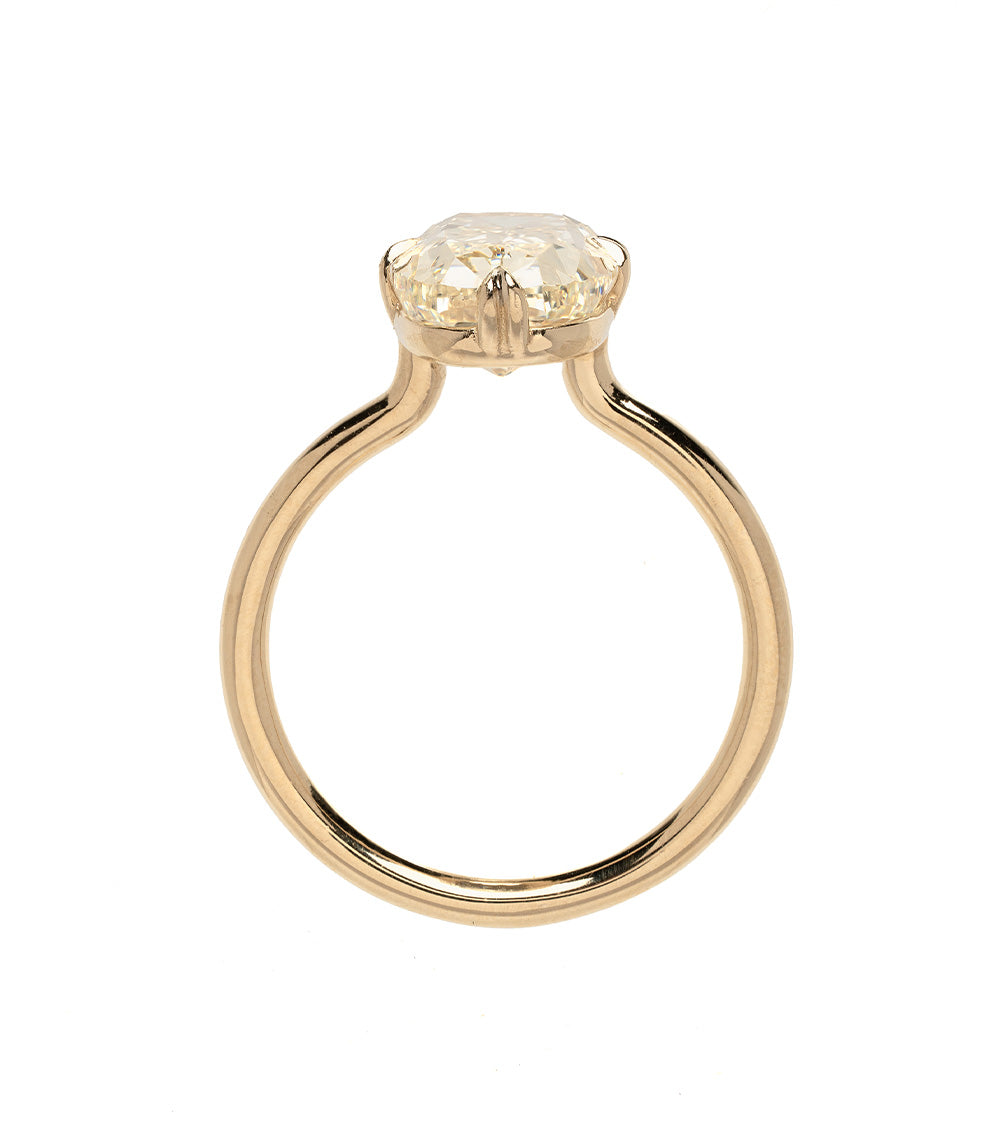 Billie Champagne Elongated Cushion Cut Diamond Engagement Ring - 14K White Gold Wedding Band for Women, Perfect for Proposals, Anniversaries & Bridal Jewelry Gifts