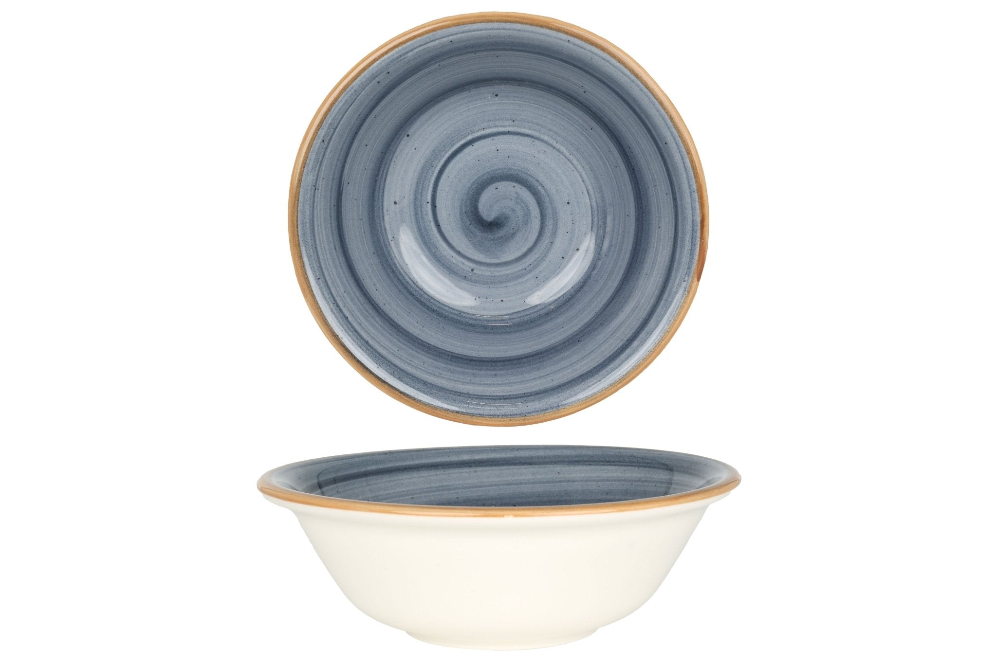 Aura Dusk Bowl - 16cm Ceramic Serving Bowl (400ml Capacity) - Perfect for Salads, Soups, Cereals & Home Decor