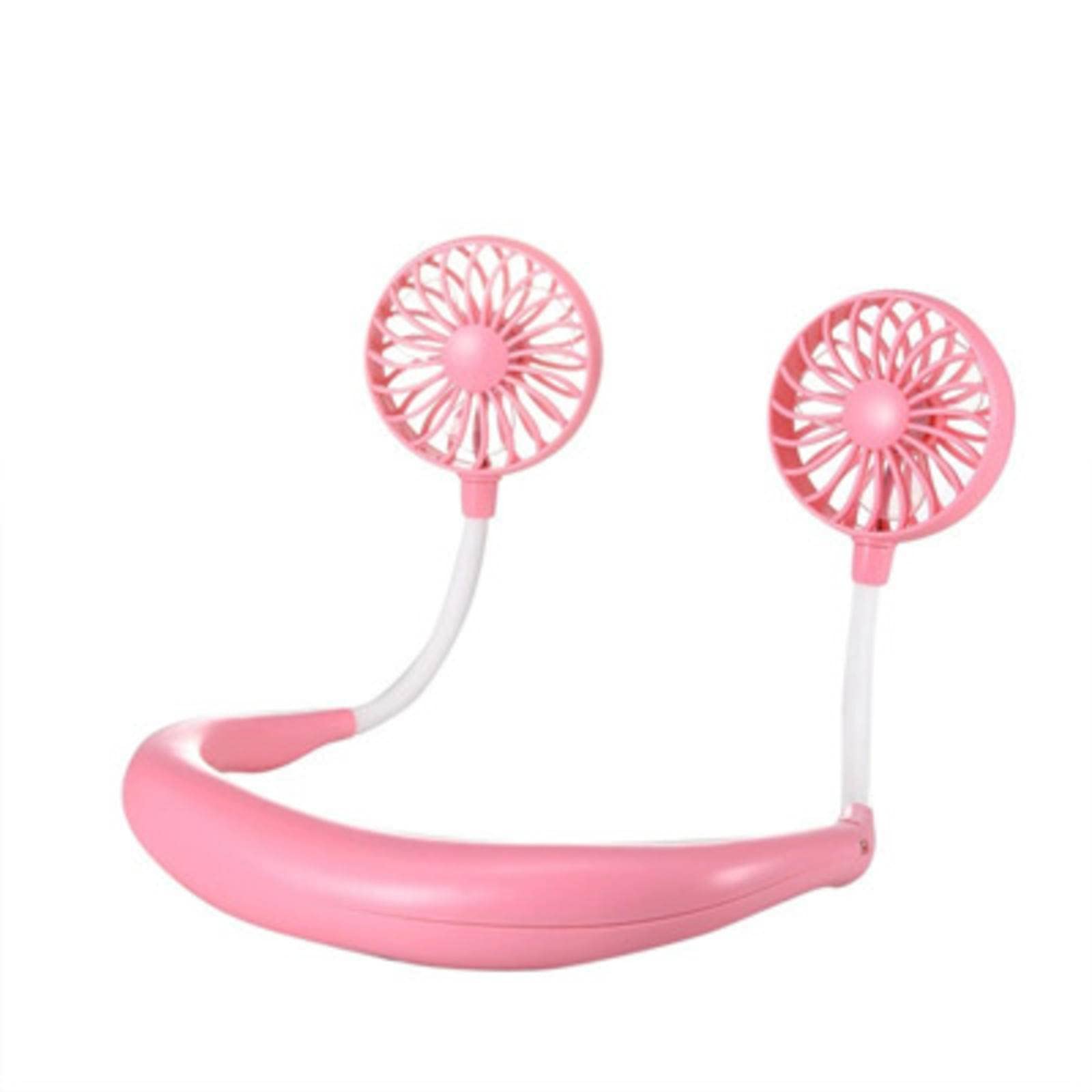 KBREE Portable Neck Fan - Hands-Free Bladeless Mini Fan with USB Charging, Rechargeable Battery for Sports, Outdoor, Travel & Office Use