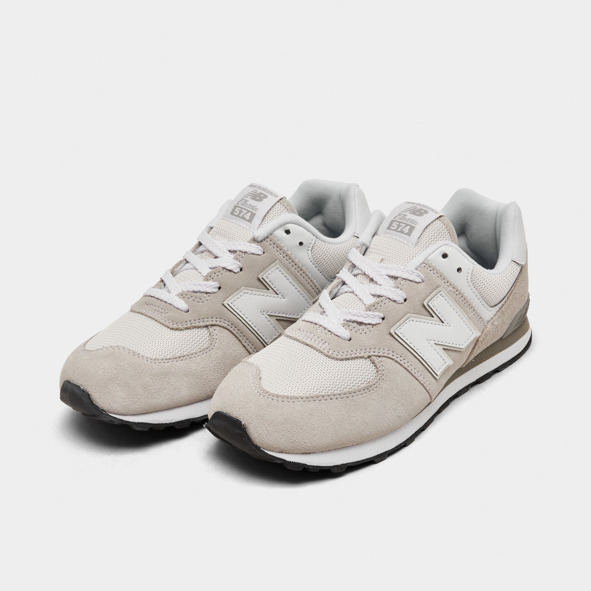 New Balance GC574EVW Sneakers for Juniors - Nimbus Cloud & White - Comfortable Athletic Shoes for Running, School & Casual Wear