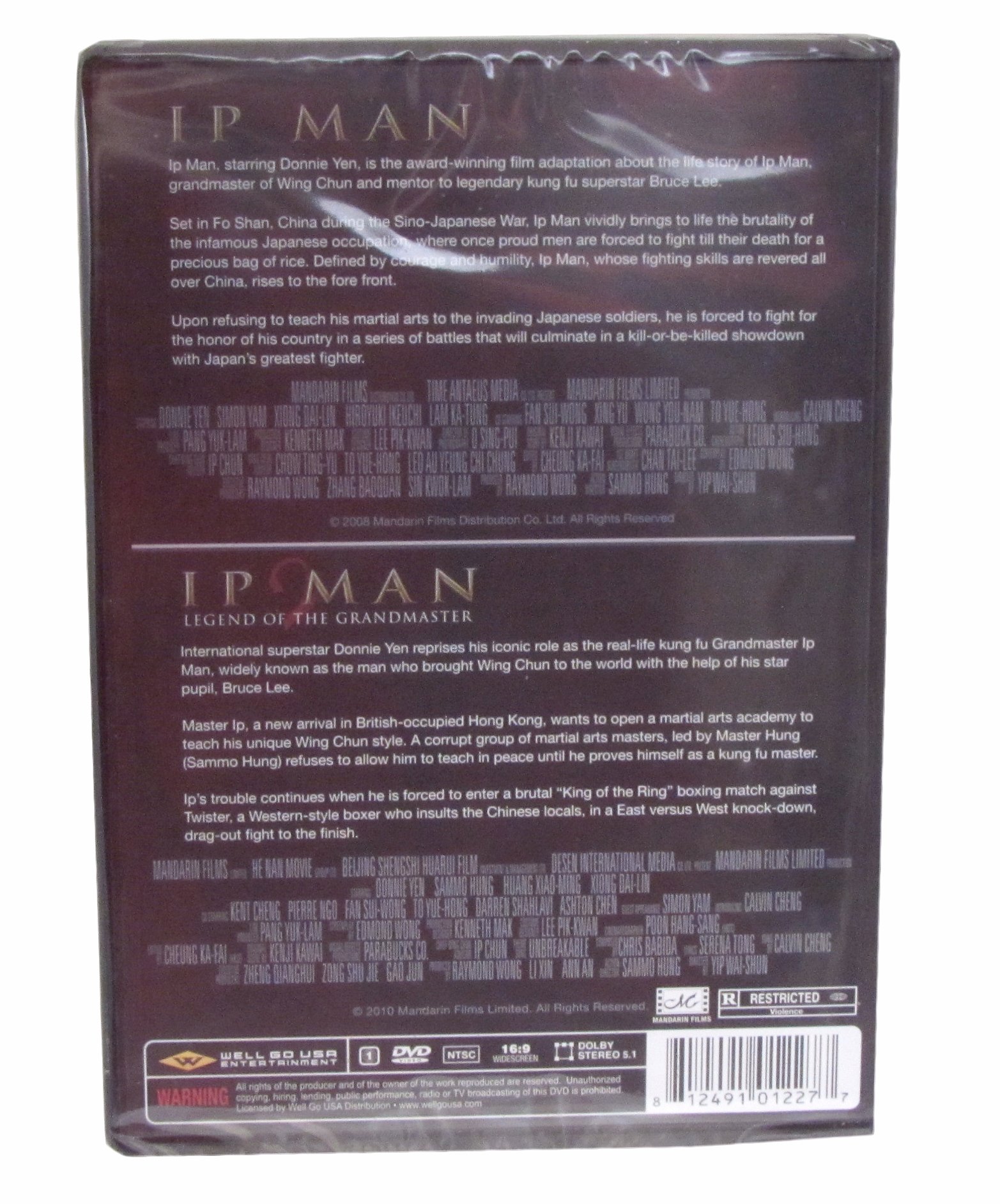 Ip Man & Ip Man 2 Legend of the Grandmaster Double Feature DVD - Martial Arts Movie Collection for Kung Fu Fans & Action Movie Lovers - Perfect for Movie Nights & Martial Arts Training Inspiration