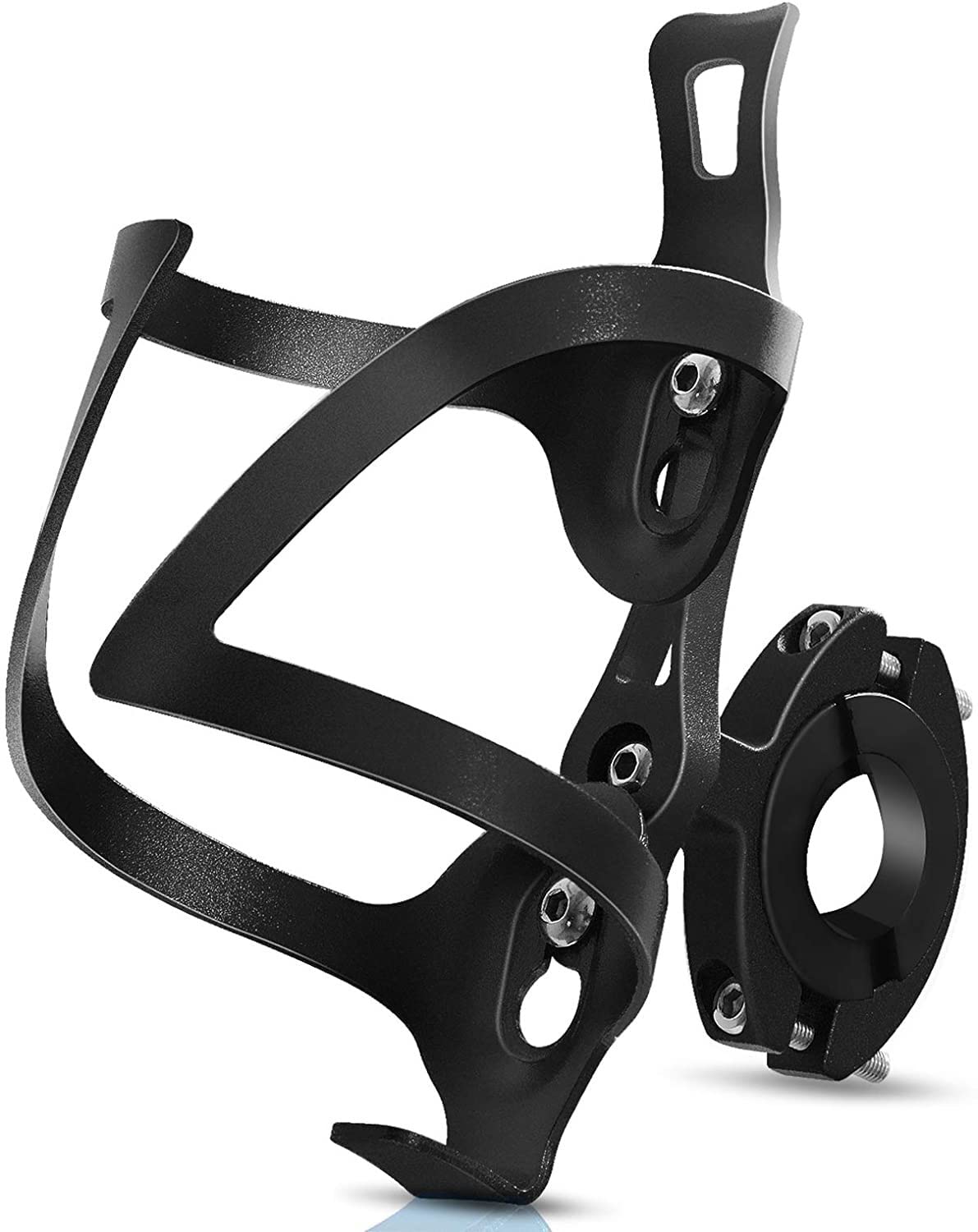 Lightweight Aluminum Alloy Bike Water Bottle Cage - Durable MTB/Road Bicycle Bottle Holder - Cycling Accessories for Mountain & Commuter Bikes (Black) - Perfect for Outdoor Rides, Fitness Training & Daily Commuting