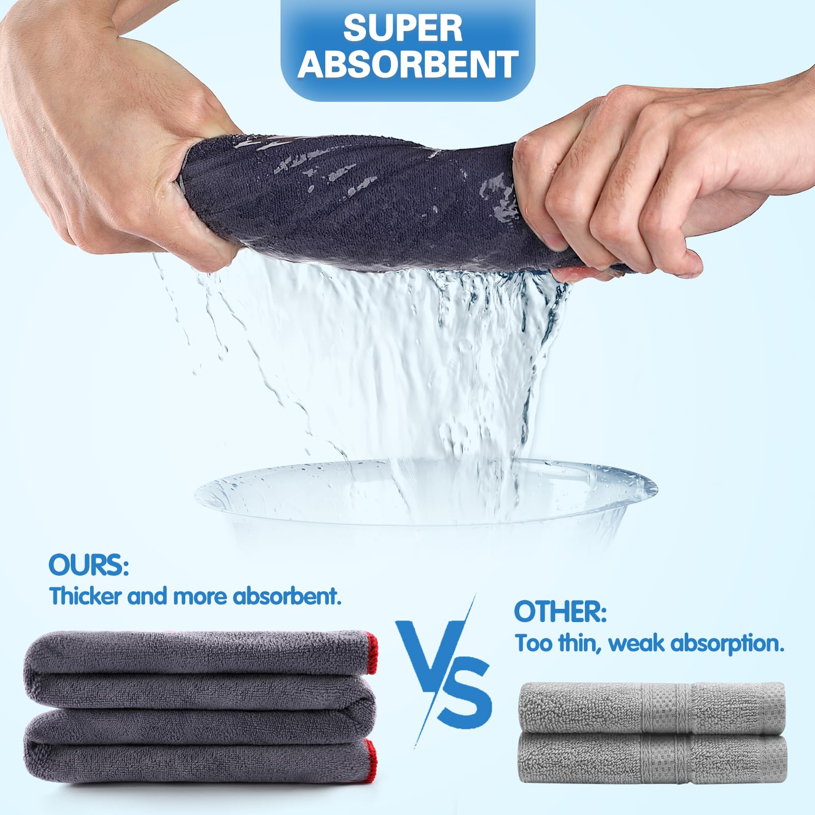 Premium Gym Towels 4 Pack - Ultra Absorbent & Quick Dry Workout Towels for Fitness, Yoga, Running - Soft, Comfortable & Durable Sweat Towels for Gym, Home Exercise & Outdoor Sports Activities