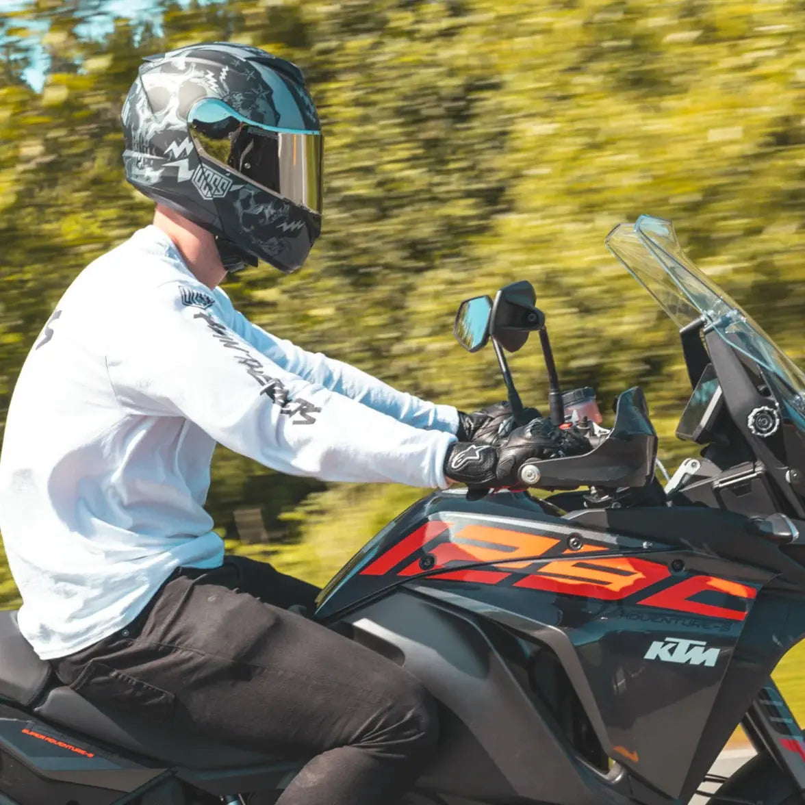 VOSS 580 Conquest Modular Two-Tone Motorcycle Helmet - Lightweight & Durable for Street Riding & Cruising