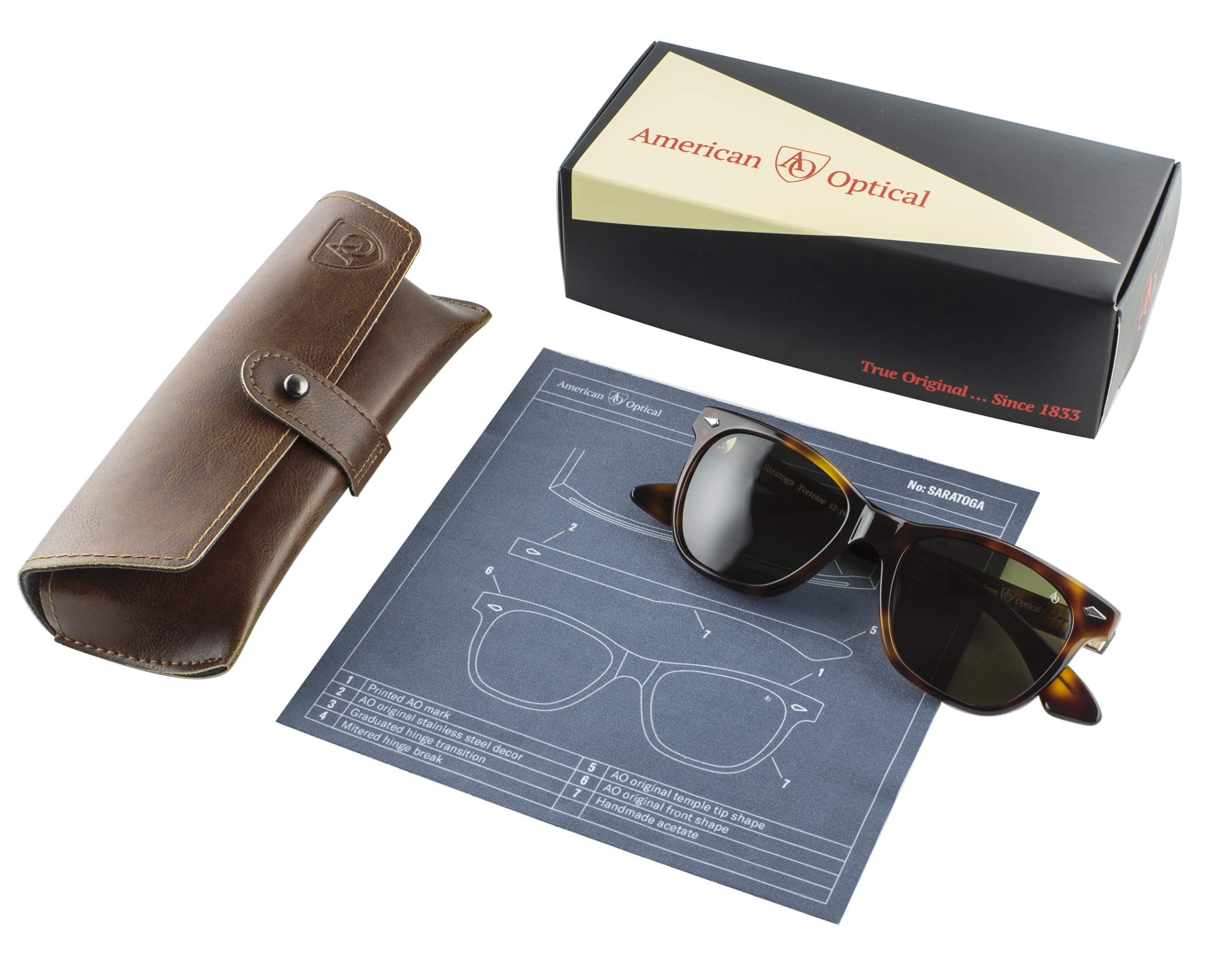 AO Saratoga Polarized Sunglasses with AOLite Nylon Lenses - UV Protection for Men & Women - Perfect for Driving, Beach & Outdoor Activities