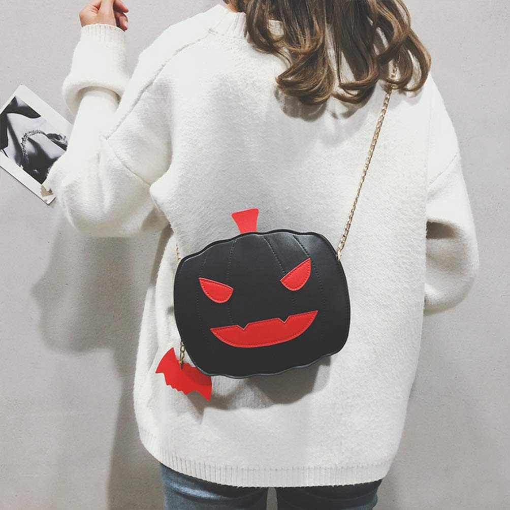 Halloween Pumpkin Crossbody Bag - Gothic Devil Shoulder Purse for Women - Perfect for Halloween Parties, Cosplay, and Gothic Fashion Accessories