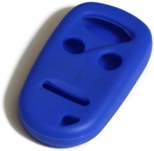 Premium Blue Silicone Key Fob Cover Case - Durable Smart Remote Protector with Keychain - Perfect Fit for Acura Integra 1997-2001 Models | Car Key Protection & Easy Access for Daily Driving