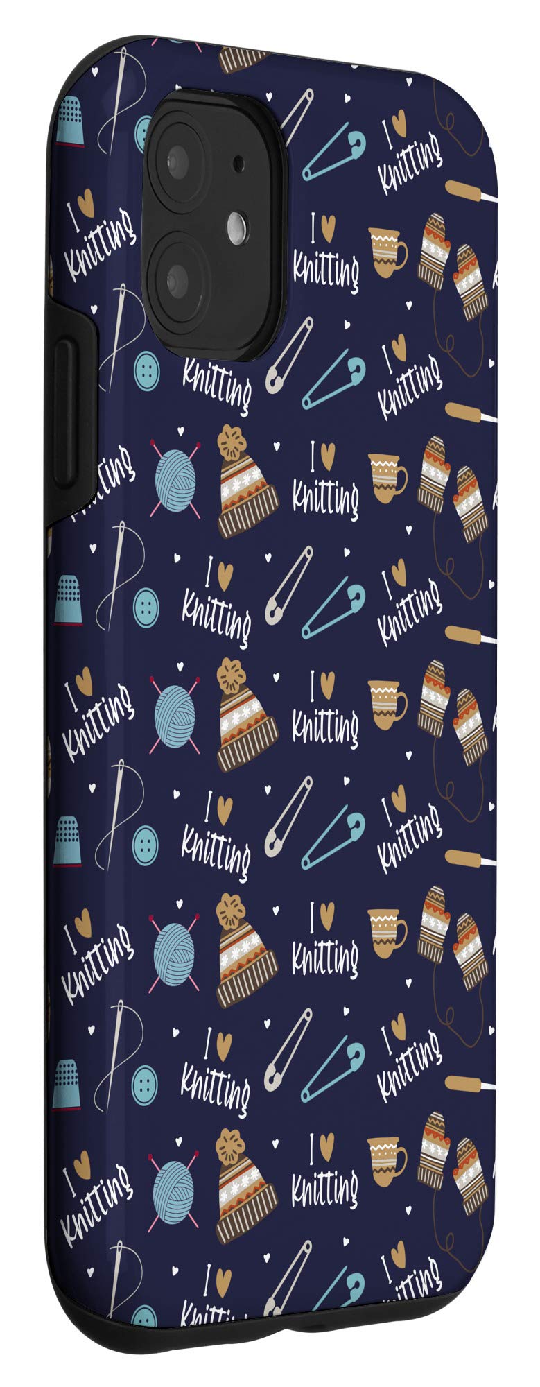 iPhone 11 Case for Knitters & Crocheters - Perfect Yarn Lover Gift for Crafters (Ideal for Knitting, Crocheting & Fiber Arts Enthusiasts)