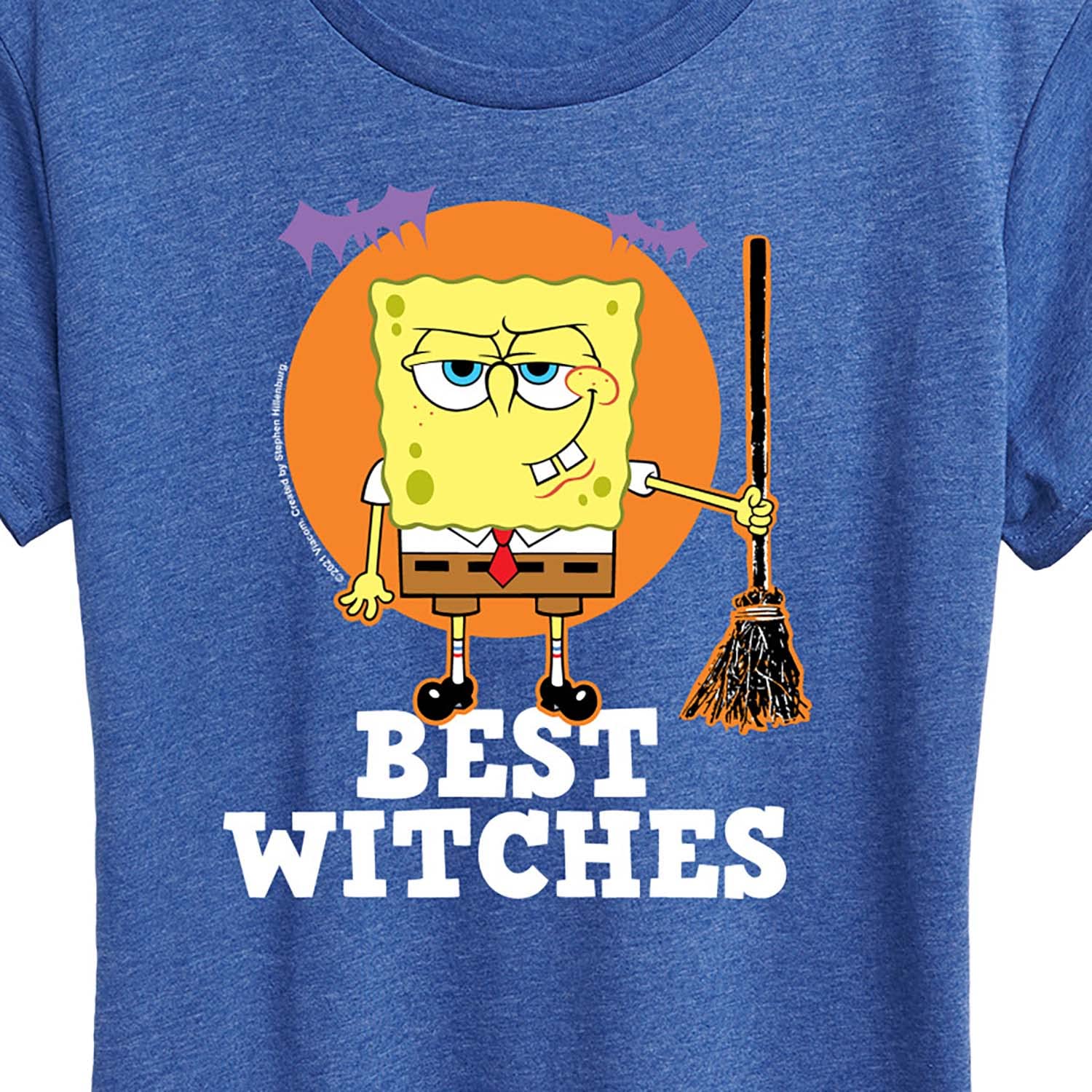 HYBRID APPAREL Women's Spongebob Squarepants Best Witches Graphic T-Shirt - Short Sleeve Casual Tee for Halloween, Cosplay & Funny Outfits