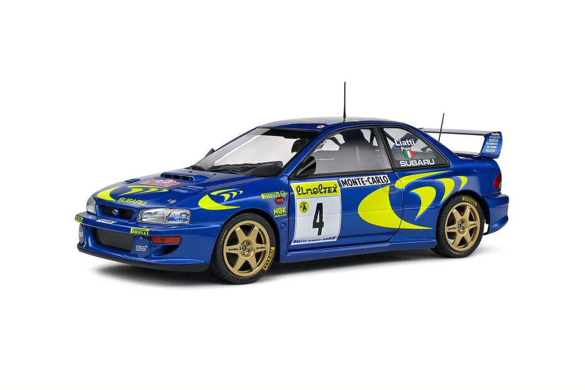 1:18 Subaru Impreza 22B STI WRC Rally Car Model - 1997 Monte Carlo #4 Liatti/Pons - Collectible Die-Cast Vehicle for Racing Enthusiasts & Display Decor