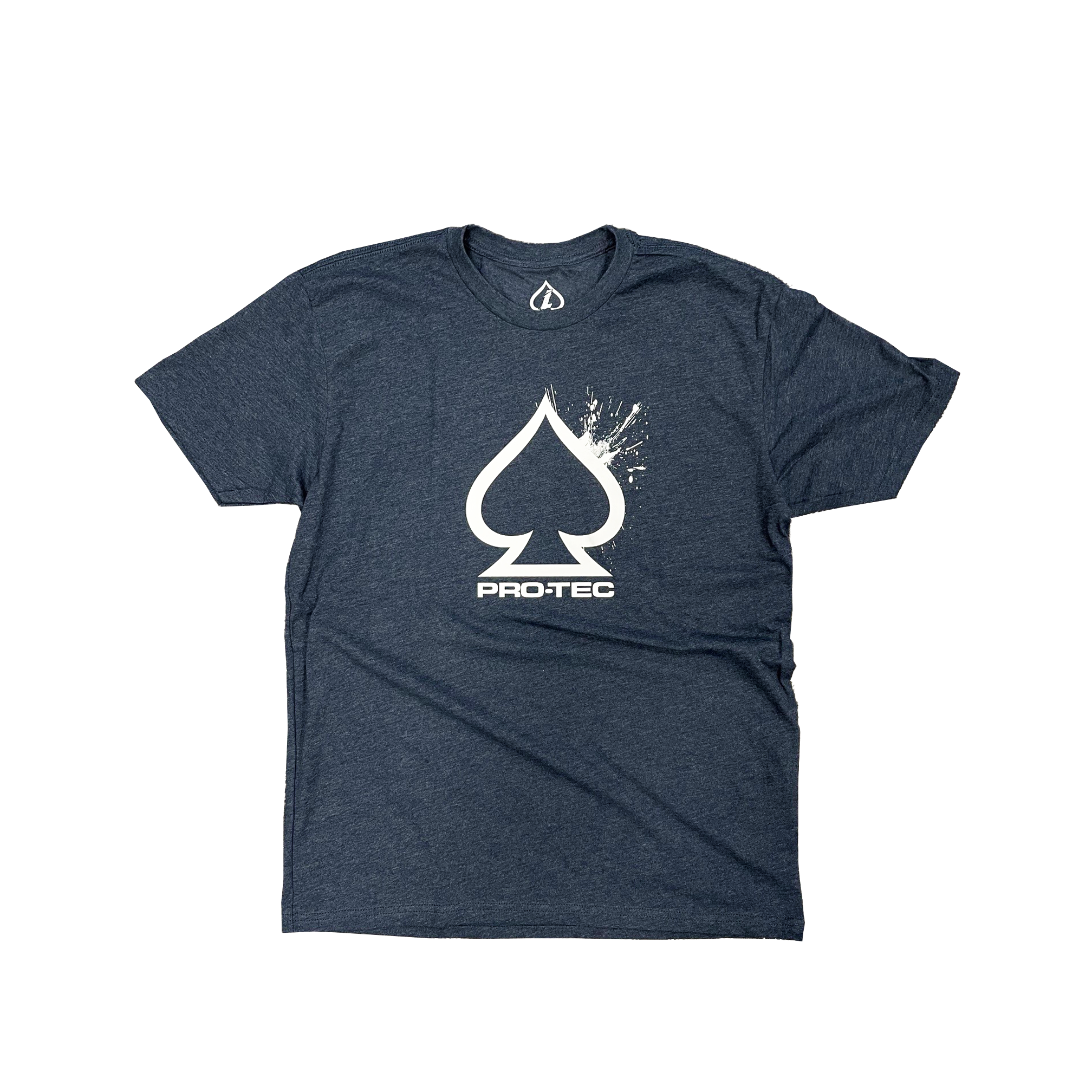 Pro Tec Spade Splatter Tee - Midnight Navy Color Men's Graphic T-Shirt | Comfortable Cotton Casual Wear for Street Style & Skateboarding