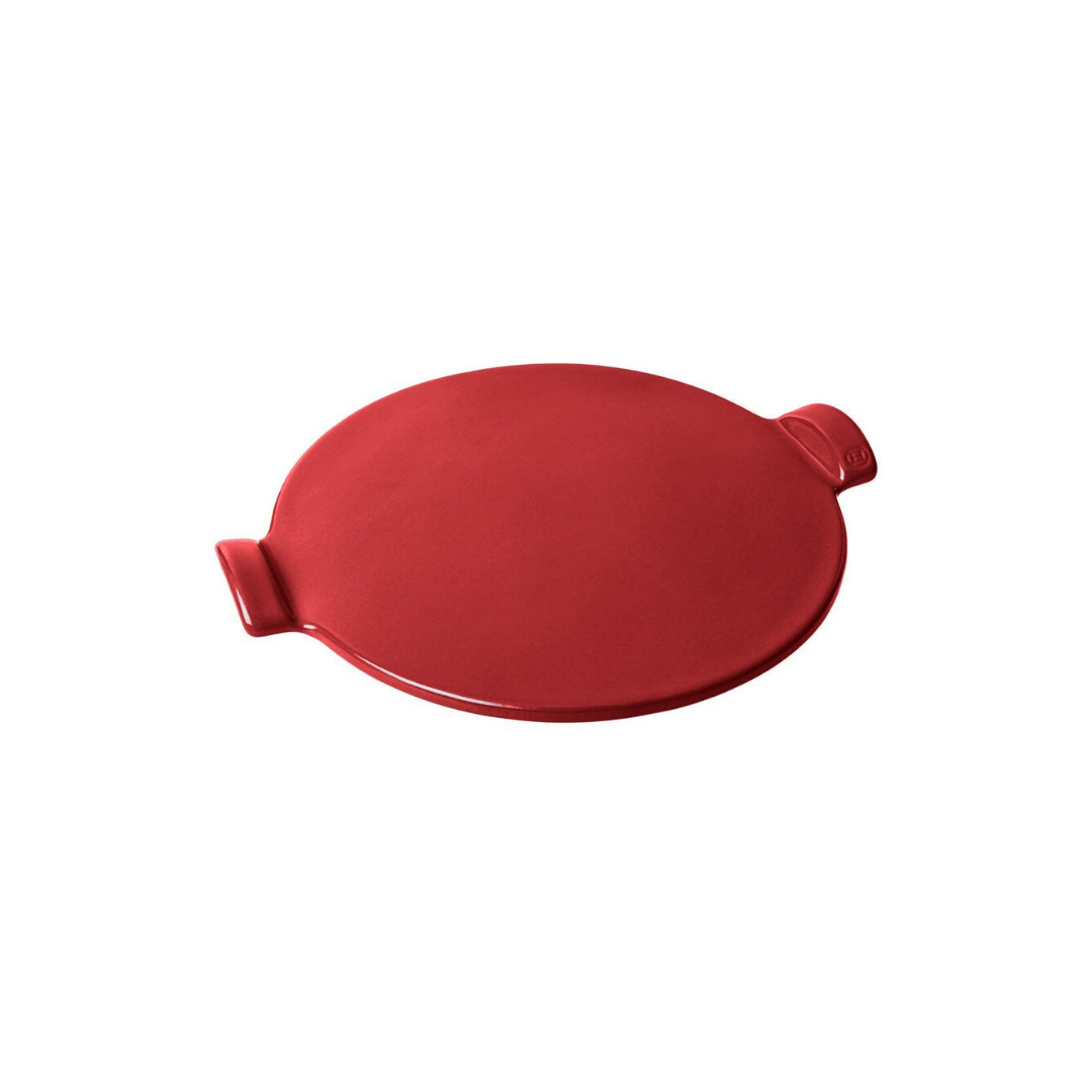 Emile Henry Grand Cru Round Pizza Stone - Premium Ceramic Baking Stone for Perfect Homemade Pizza, Bread & Pastry - Ideal for Oven, Grill & Outdoor Cooking