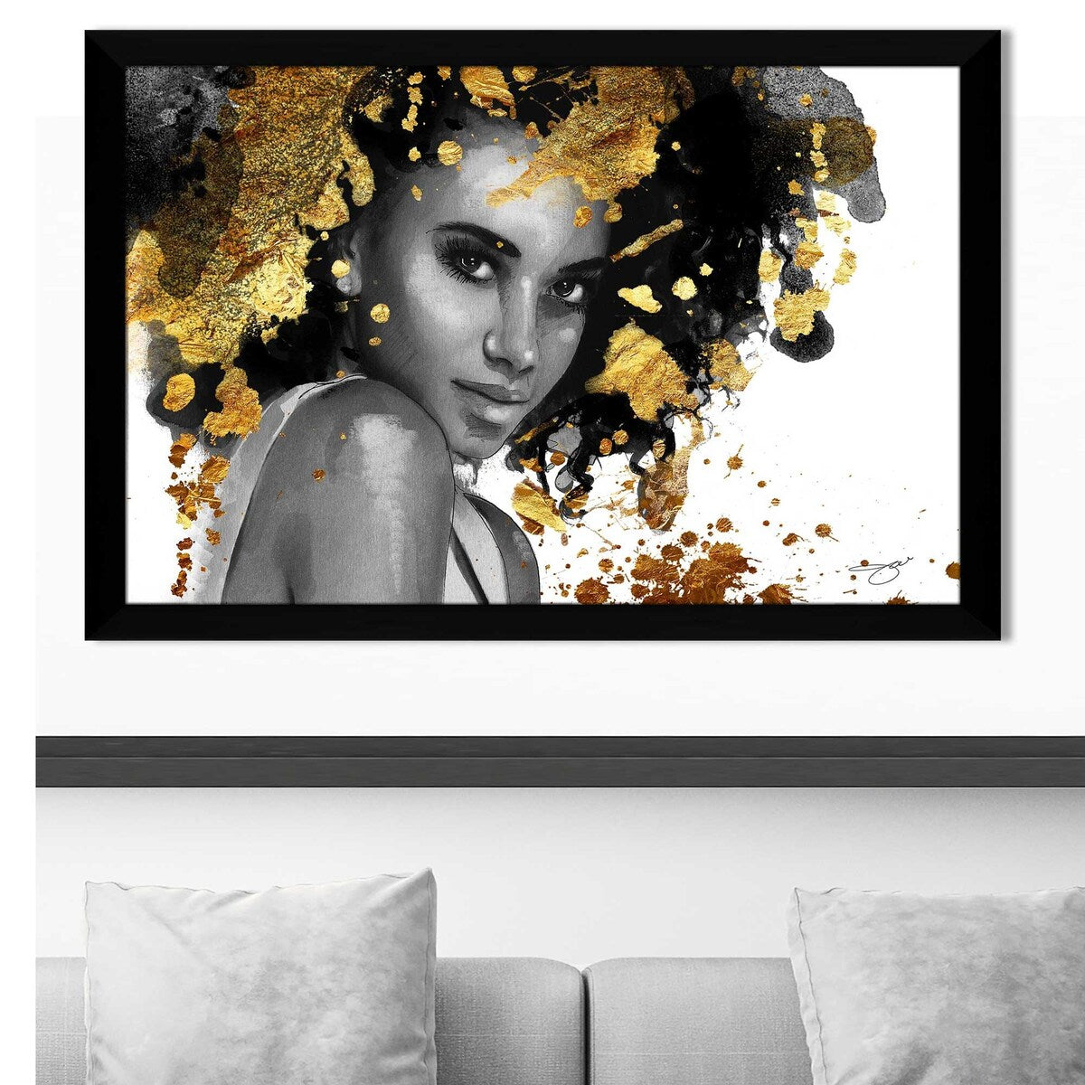 Jodi Print Afrique Model 5 Acrylic Wall Art - Modern African Home Decor for Living Room, Bedroom & Office