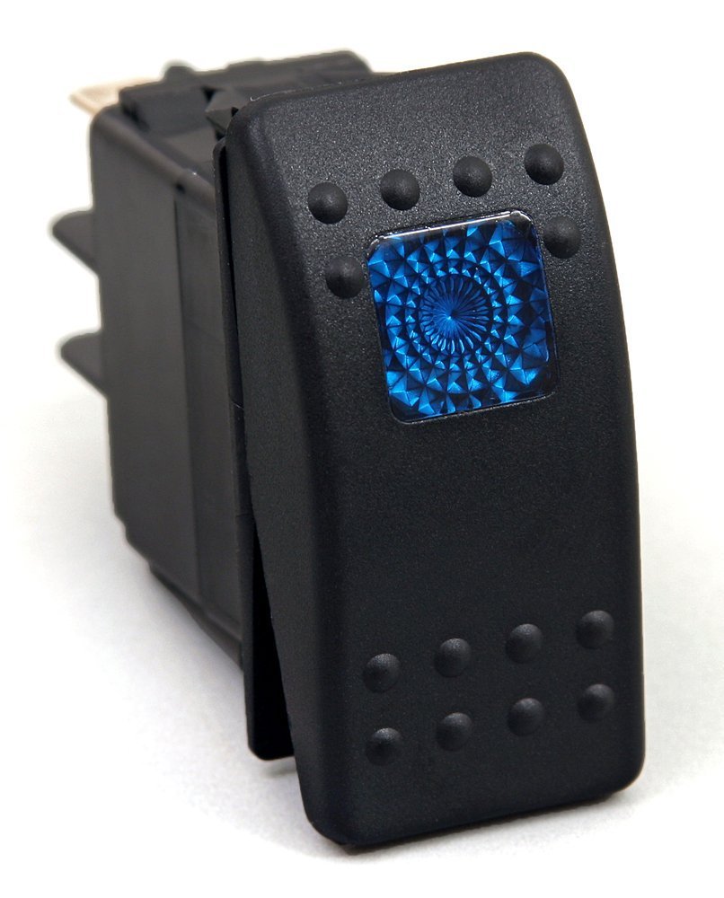 STV Motorsports Custom Switch Dash Panel Plates for 2017-2018 Polaris RZR XP 1000 RIDE COMMAND - 4 Free Rocker Switches Included - 100% Made in USA - Blue - Perfect for Off-Roading & UTV Accessories