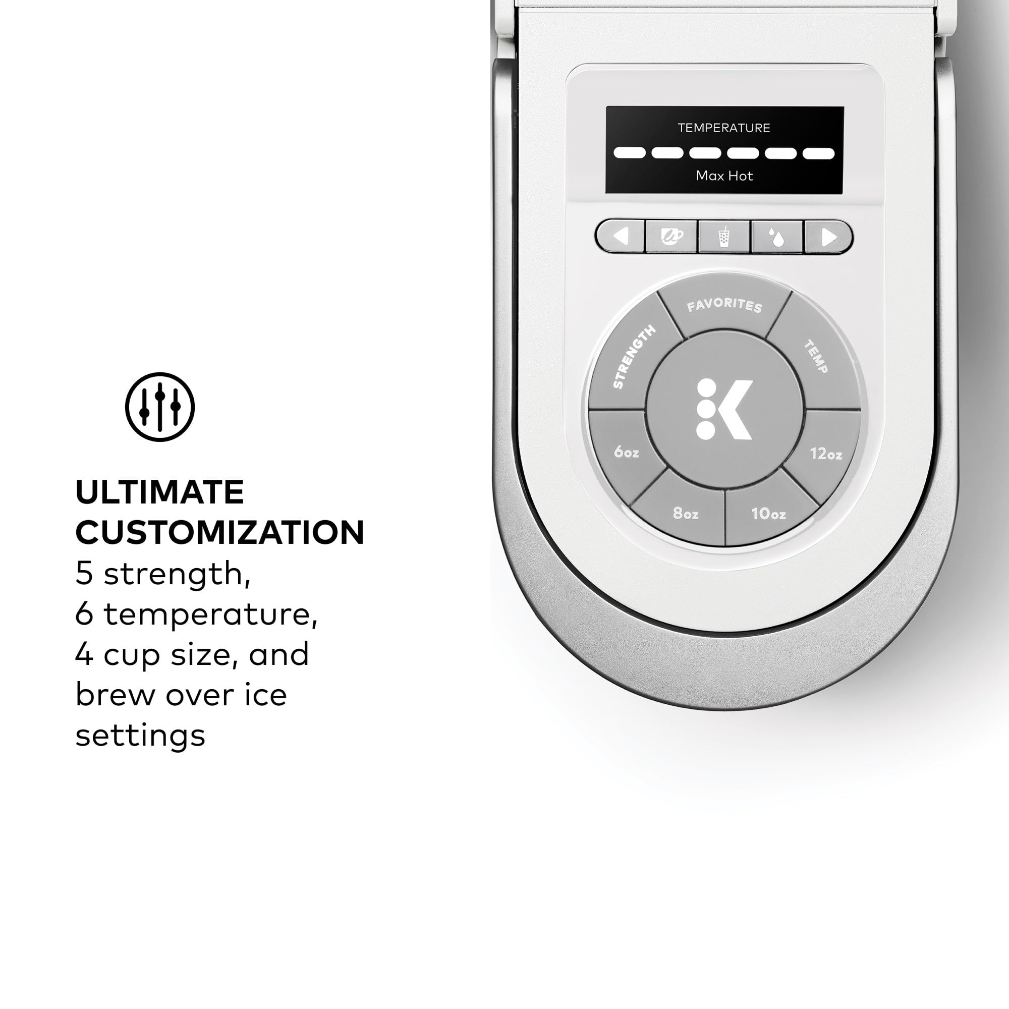 Keurig K-Supreme SMART WiFi Single Serve Coffee Maker - 4 Brew Sizes, 66oz Removable Water Reservoir, Alexa Compatible, White - Perfect for Home, Office & Kitchen Use