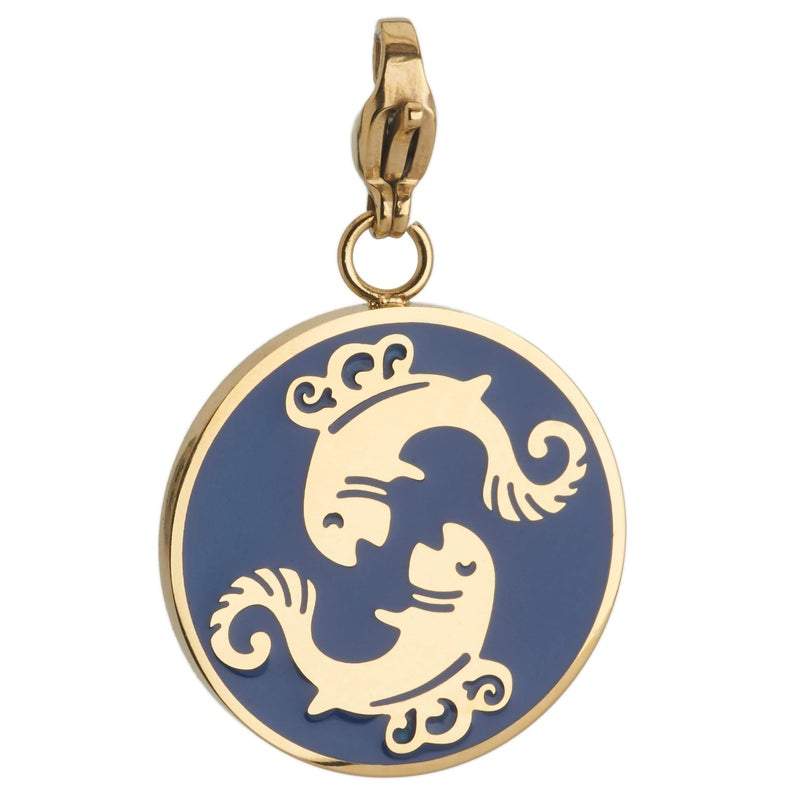 Pisces Zodiac Sign Sterling Silver Medallion Necklace for Women - Perfect for Birthdays, Gifts & Spiritual Jewelry Collection