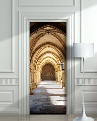 Hothic Corridor Door Mural Vinyl Sticker - 32