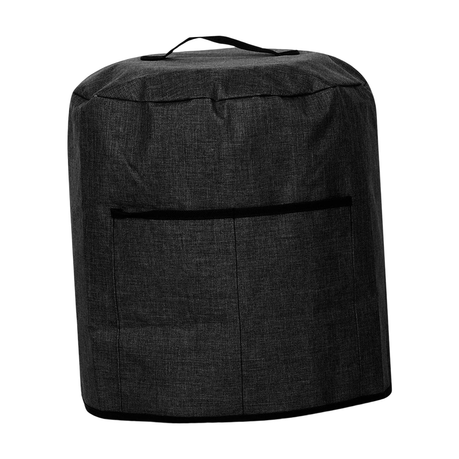 Dual Layer Air Fryer Cover - Dustproof, Easy to Clean Protective Travel Cover for Air Fryers & Cookware - Perfect for Kitchen Storage, Camping & Outdoor Cooking (Black)