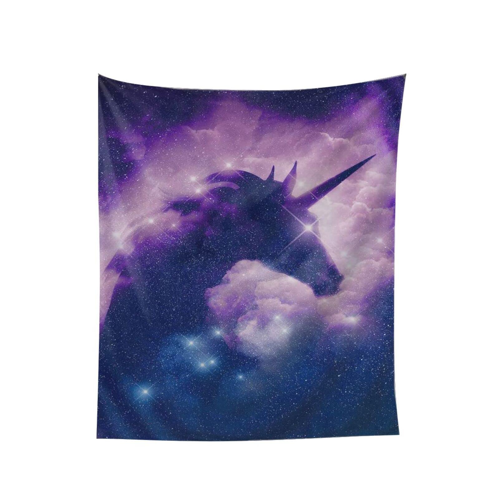 Magical Unicorn Tapestry Wall Hanging - 60x51 Inch Colorful Cartoon Unicorn Decor for Girls Bedroom, Kids Room & Nursery - Perfect for Birthday Gifts, Dorm Decor, and Fantasy Themed Room Design