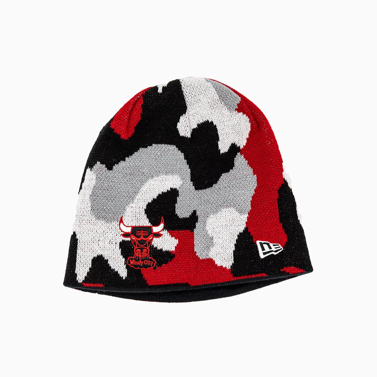 Chicago Bulls NBA Reversible Knit Beanie Hat for Men & Women - Winter Warm Fleece Lined Skull Cap for Basketball Fans & Outdoor Activities