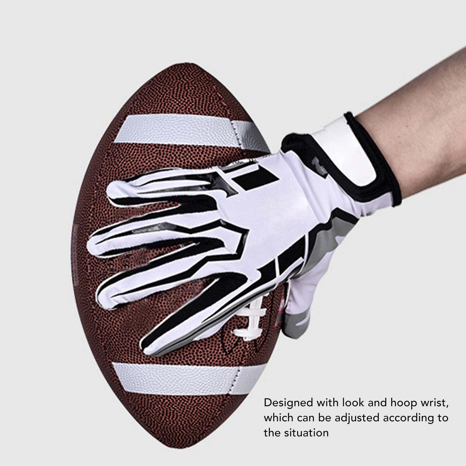 Best Football Receiver Gloves for Men - Grip-Enhancing Touch Gloves for Football, Rugby & Training (Size L) - Perfect for Game Day, Practice & Outdoor Sports