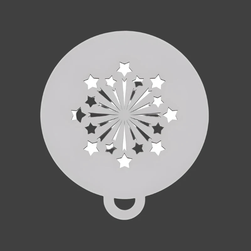 STARRY Fireworks Flip Stencil by Ooh! Body Art (C36) - Temporary Tattoo Template for Face & Body Painting, Halloween Costumes, Festival Makeup, and Party Events