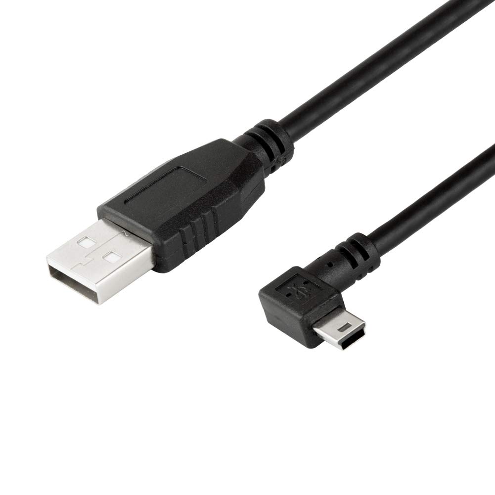Garmin Nuvi Car Charger Cable - USB to Right Angle Mini USB Charger Wire for TomTom/Zumo Satellite Navigation (3m/9.8ft) - Perfect for Road Trips & GPS Navigation in Vehicles