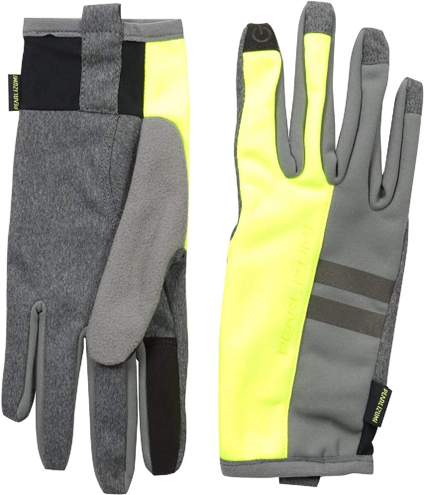 Pearl iZUMi Men's Escape Thermal Gloves - Winter Cycling Gloves for Cold Weather, Screaming Yellow, Large - Perfect for Biking, Running & Outdoor Sports in Freezing Temperatures