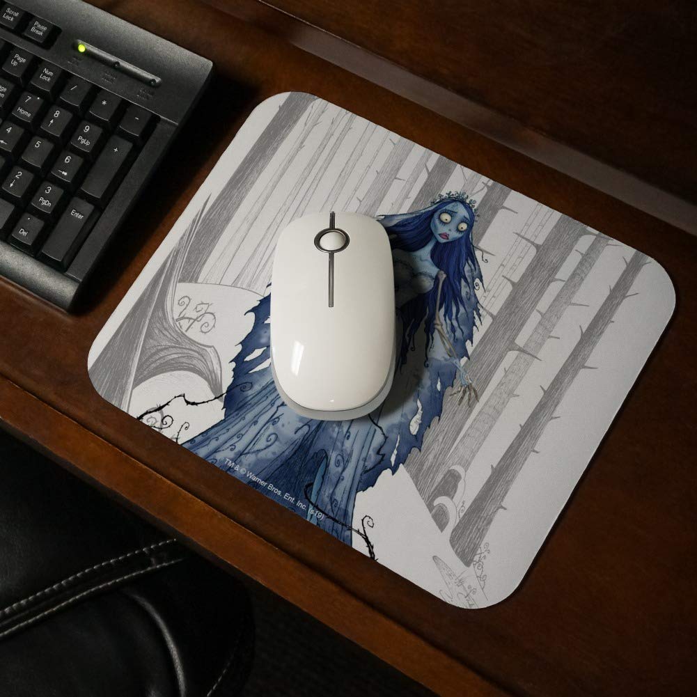 Corpse Bride Themed Low Profile Thin Mouse Pad - Perfect for Gaming, Office, and Home Computer Use