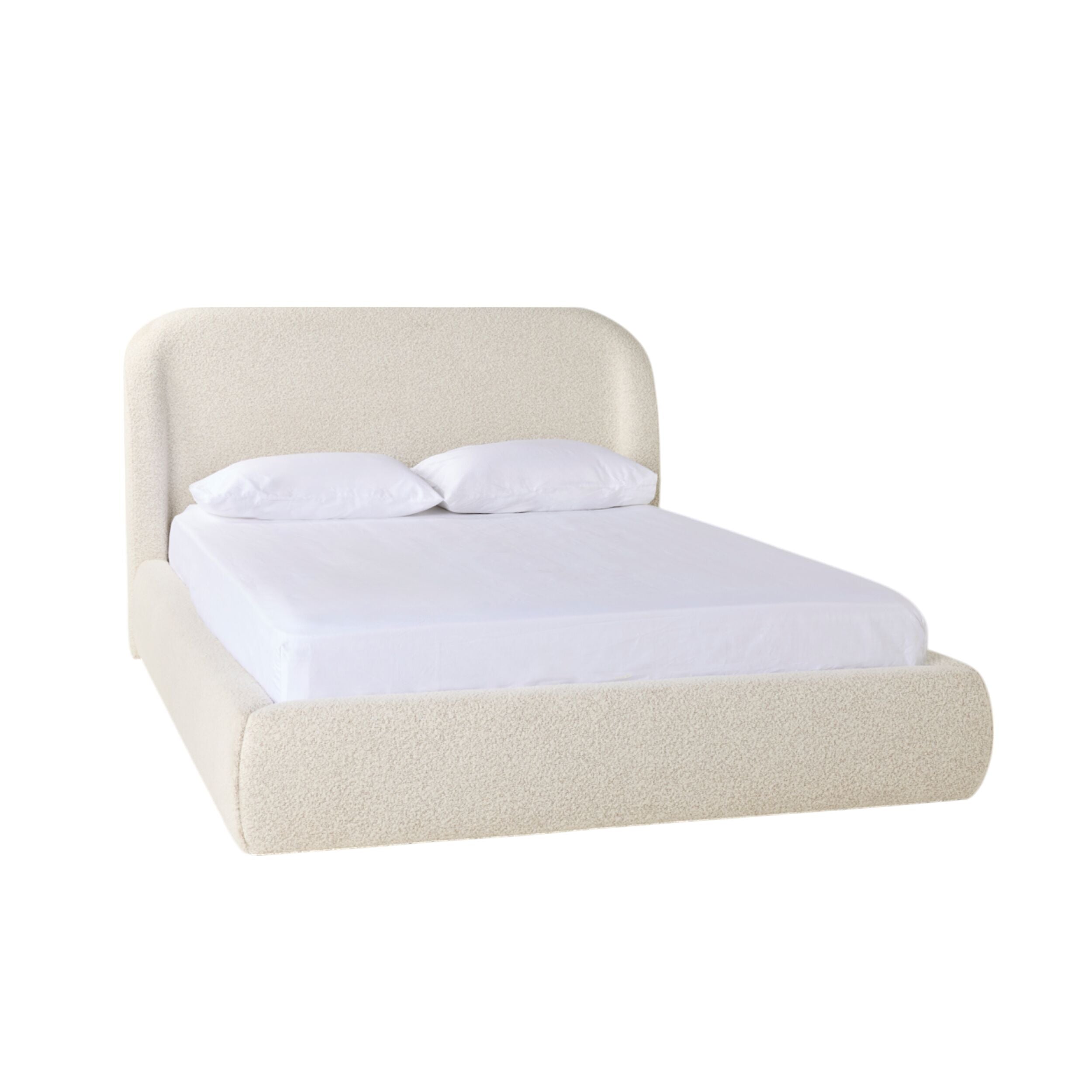 Alenna Queen Size Bed Frame with Headboard - Modern Upholstered Platform Bed for Bedroom - Perfect for Master Bedroom, Guest Room, or Apartment