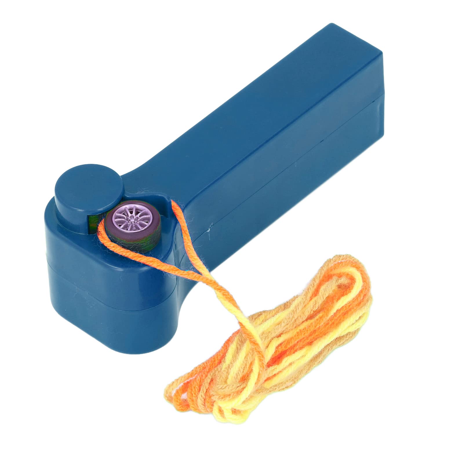 Electric Rope Launcher Toy with Spinning Propeller - Compact Design & Vibrant Colors for Kids, Adults & Cat Play - Perfect for Outdoor Games, Backyard Fun & Interactive Pet Toys (Dark Blue)