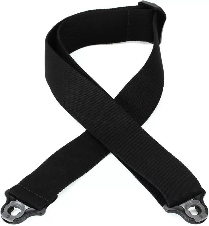 D'Addario Auto Lock Guitar Strap - Secure & Adjustable Guitar Strap for Electric & Acoustic Guitars - Skater Black Design - Perfect for Live Performances & Studio Sessions