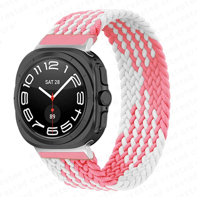 Stretchy Braided Solo Loop Bands for Samsung Galaxy Watch Ultra - Comfortable, Durable & Stylish for Workouts, Running & Everyday Wear