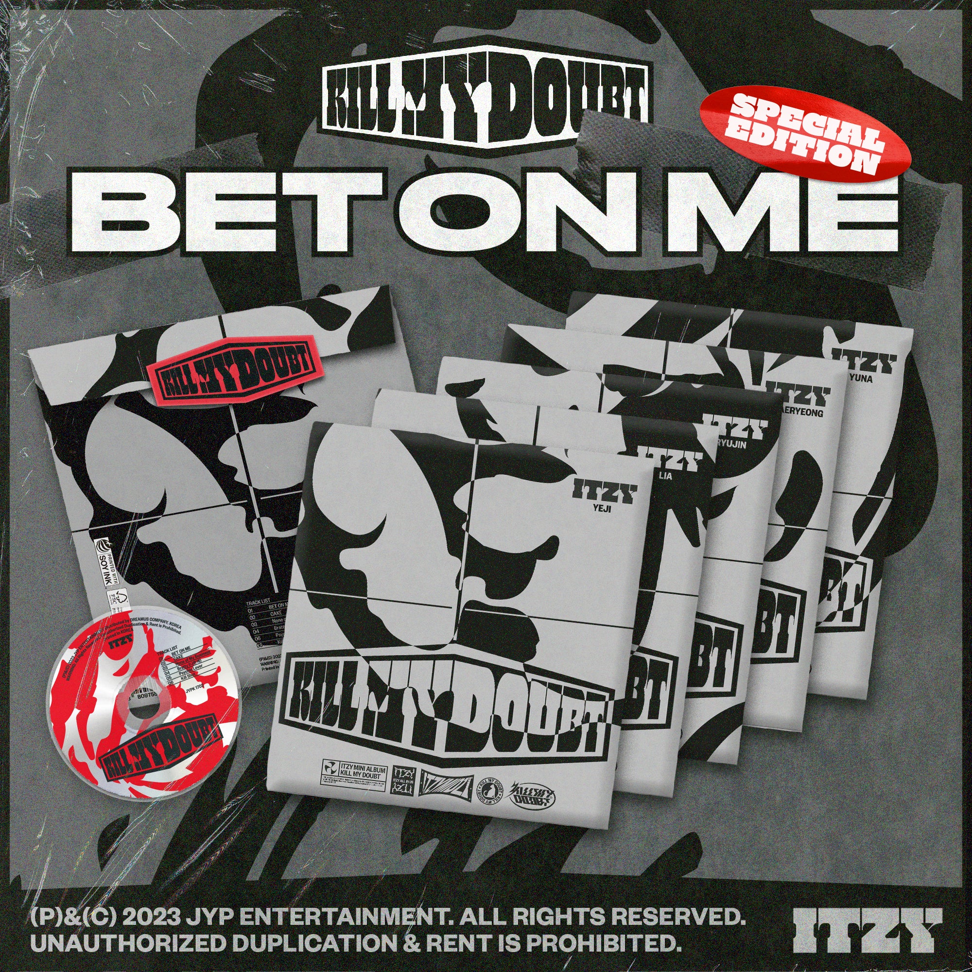 ITZY 7th Mini Album 'KILL MY DOUBT (BET ON ME)' - K-Pop Music CD | Perfect for K-Pop Fans, Dance Practice & Music Collectors