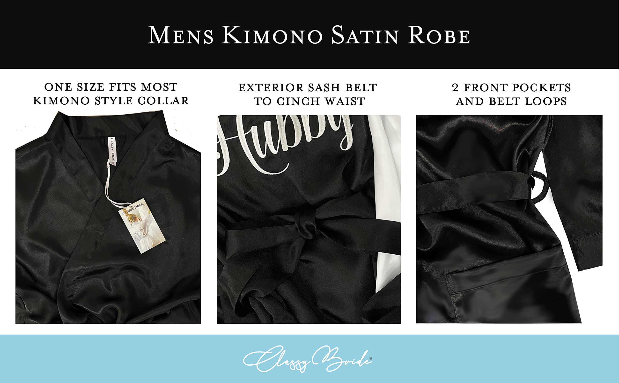 Elegant Satin Robe for Brides & Grooms - Luxury Wedding Loungewear for Honeymoon & Bridal Shower - Perfect for Getting Ready Photos & Romantic Evenings