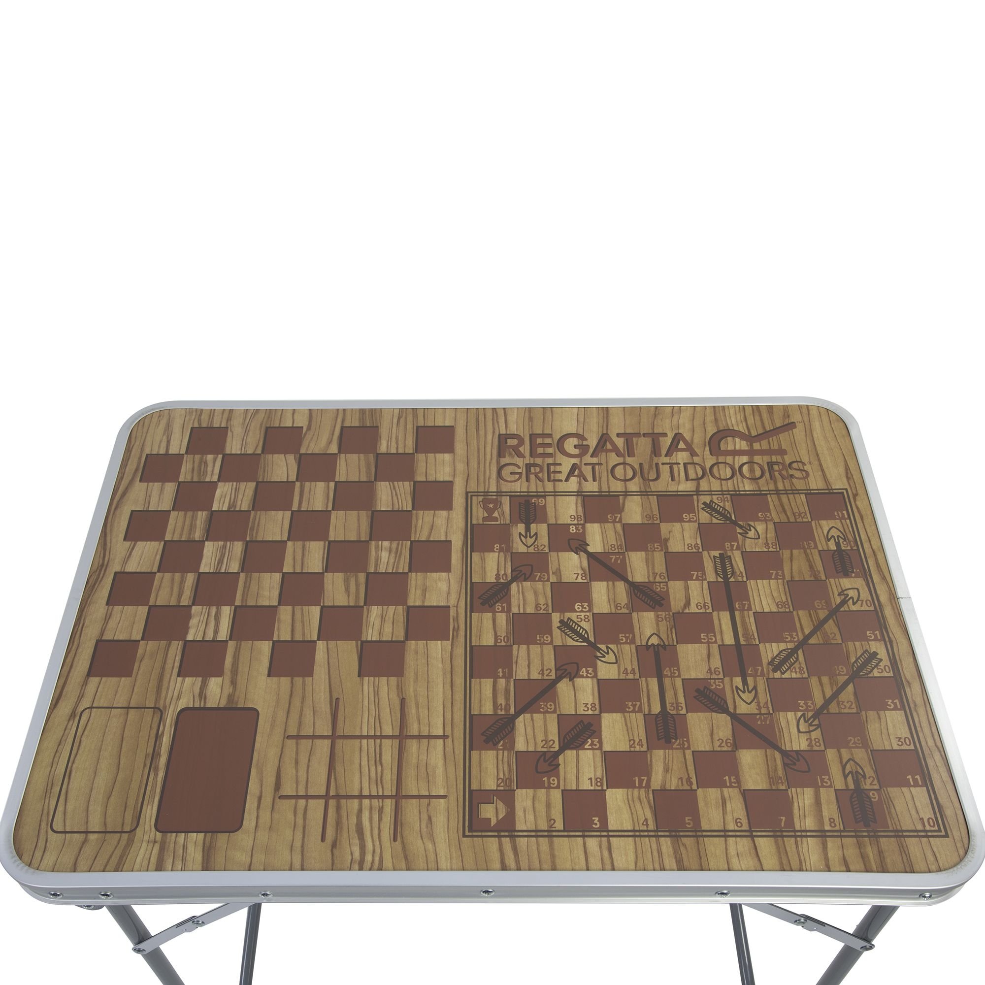 RCE153 700 Unisex Adult Folding Camping Table - Portable Picnic Table for Outdoor Adventures, Hiking, Backpacking & Beach Trips - Lightweight & Durable (Brown)
