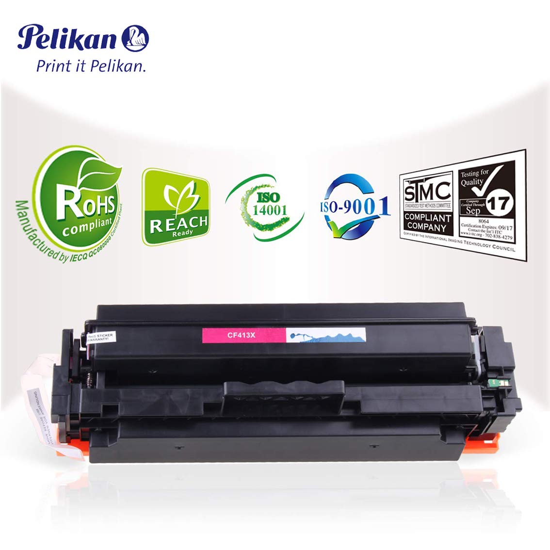 Pelikan 4284297 Magenta Toner Cartridge - Replacement for HP CF413X (Compatible with HP LaserJet Pro M452DN, M452DW, M452NW & MFP M477FDW, M477FDN, M477FNW, M377) - High-Yield Printing for Office & Home Use