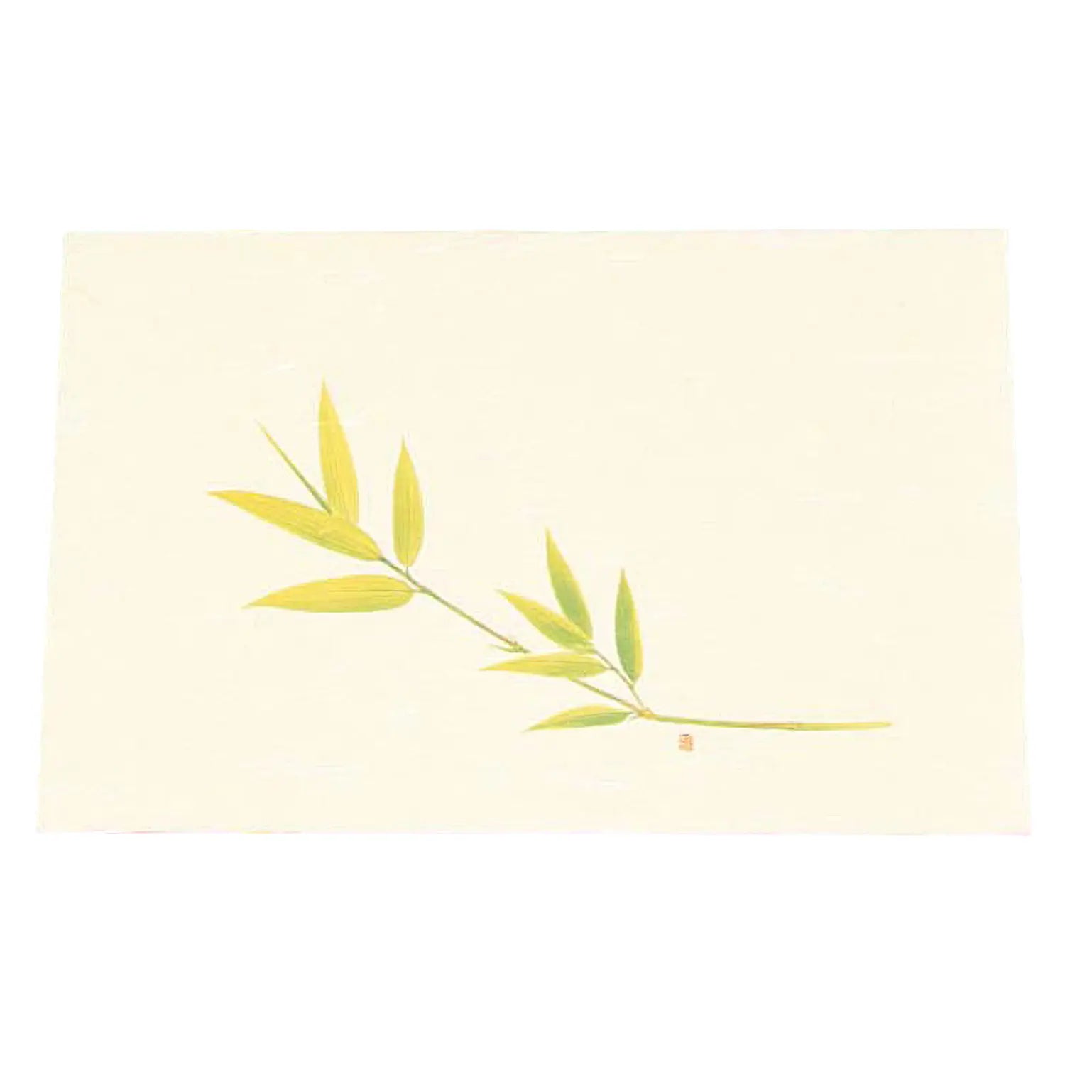 Artec Washi Paper Cream Placemats - Set of 100 Bamboo Leaf Design Table Mats for Dining, Party Decor & Japanese Tea Ceremony