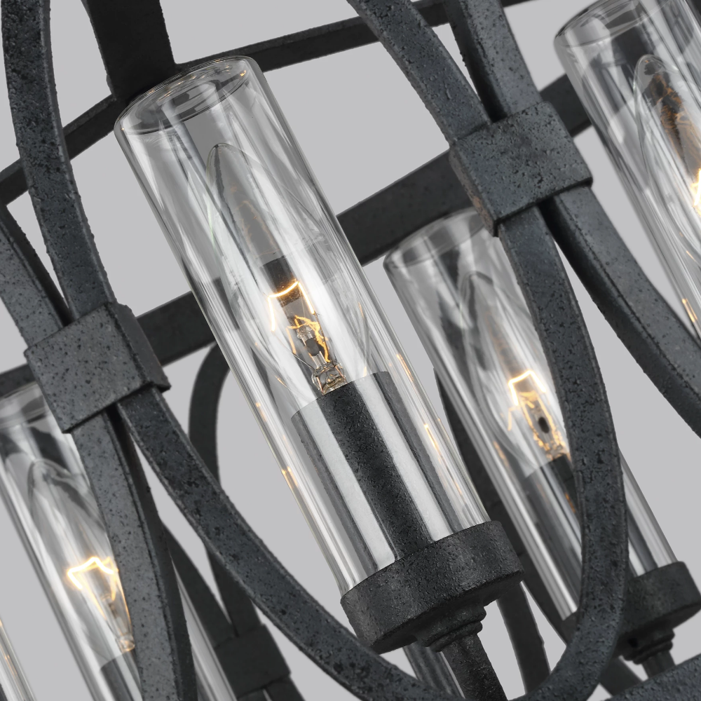 Swartz 5-Light Drum Pendant Chandelier - Modern Ceiling Light Fixture for Dining Room, Kitchen Island & Bedroom Lighting