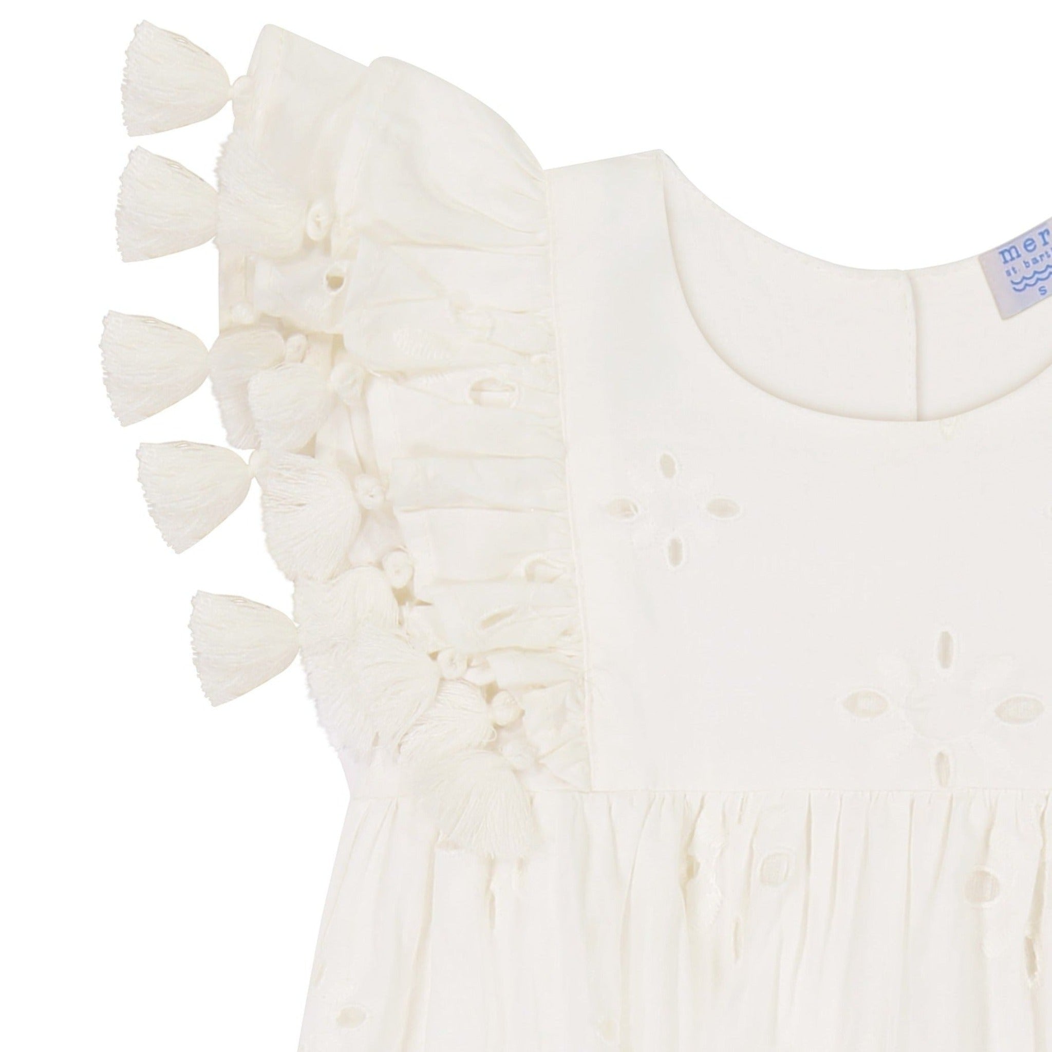 Anna Baby Romper - White Eyelet Lace Outfit for Newborn Girls | Perfect for Photoshoots, Parties & Special Occasions