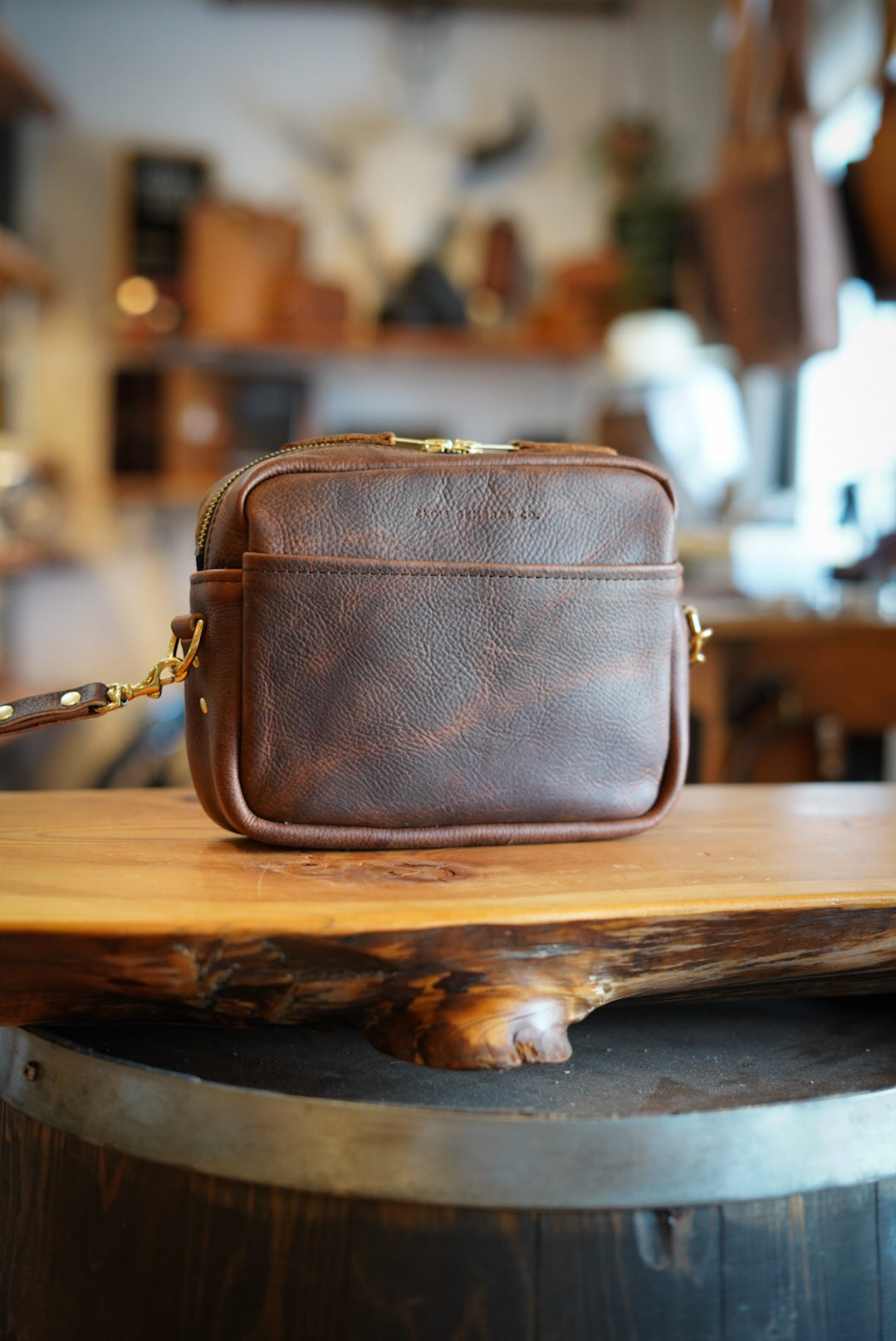 Premium Rectangle Crossbody Bag in Kodiak Brown - Stylish & Durable Leather Shoulder Purse for Women - Perfect for Work, Travel & Everyday Use