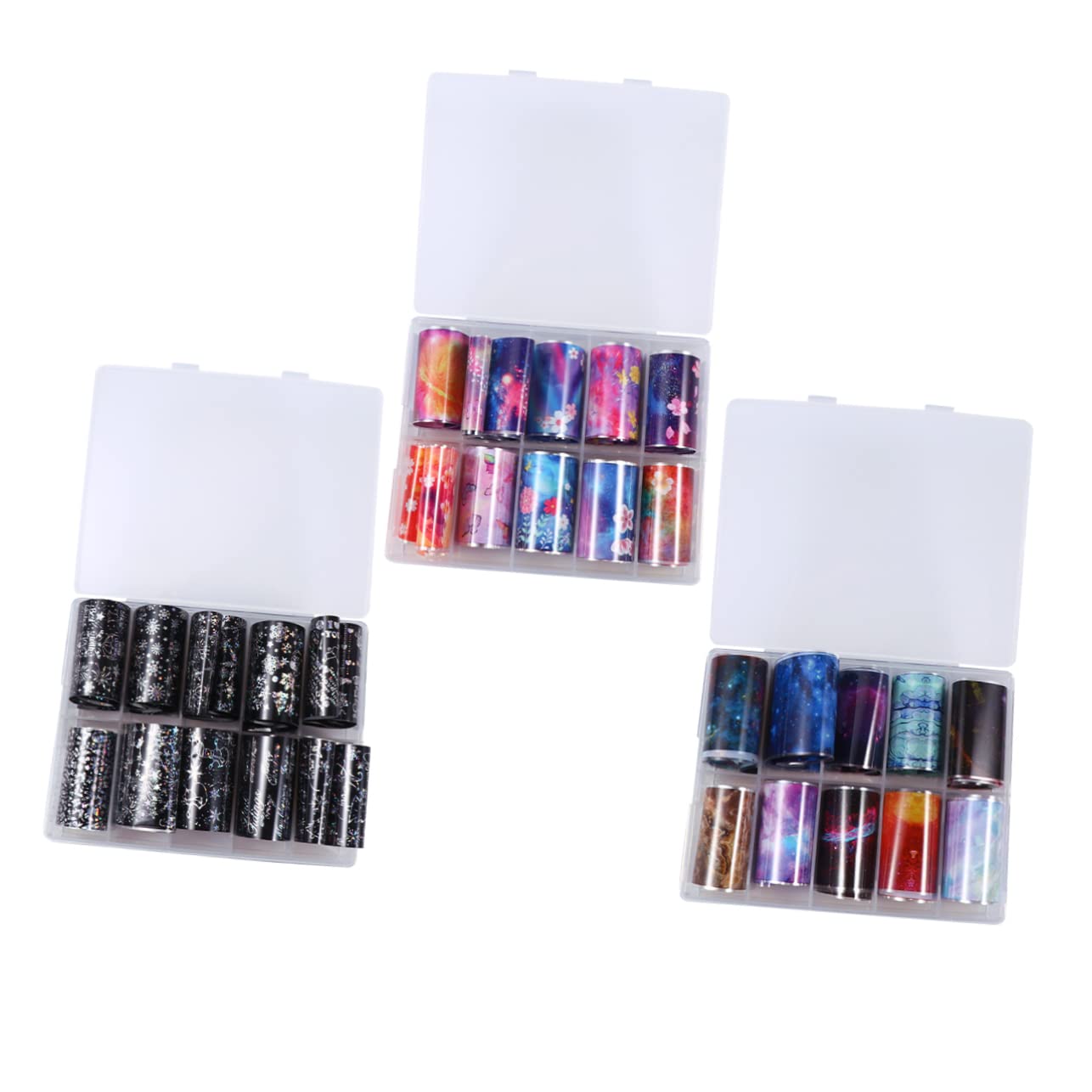 BIUDECO 3 Set Nail Stickers for Kids - SKZ Stickers, Nail Foil Transfer Sheets, Nail Polish Wraps, Manicure Accessories for Shiny Nails | Perfect for DIY Nail Art, Home Spa, Birthday Parties & Gifts