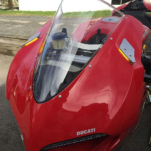 Ducati 1299 Panigale Mirror Block Off Turn Signals Kit for 2015-2019 Models - Motorcycle Accessories for Racing & Street Performance