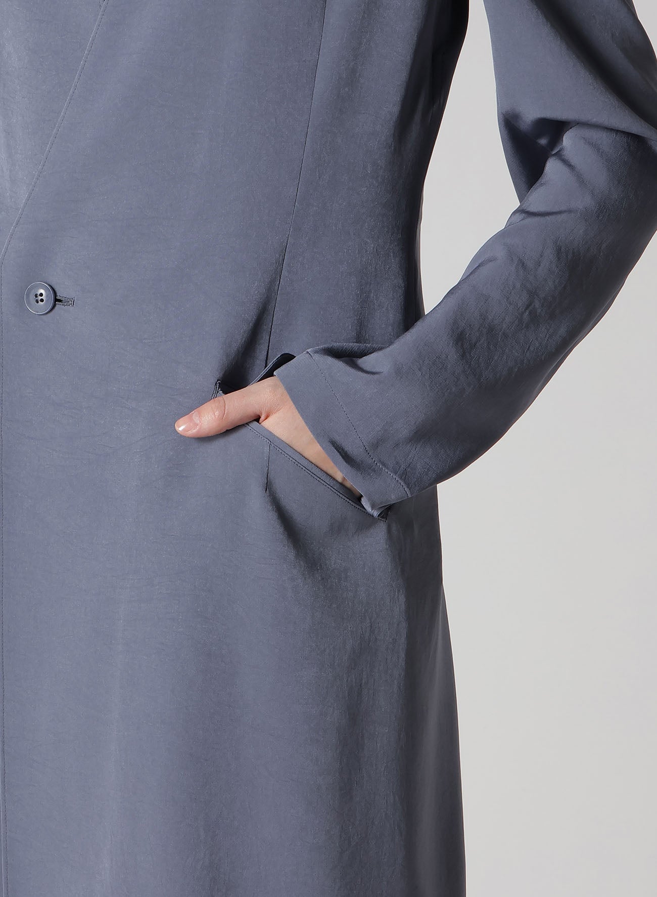 Elegant Crepe de Chine Collarless Jacket for Women - Lightweight & Stylish Blazer for Office, Dinner, and Casual Wear