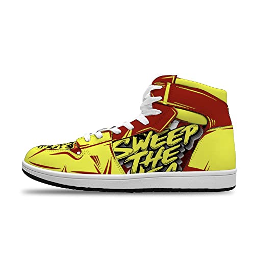 Custom Graffiti Streetwear Sneakers for Men & Women - Trendy Anime Basketball Shoes - Perfect for Urban Fashion, Sports & Casual Wear