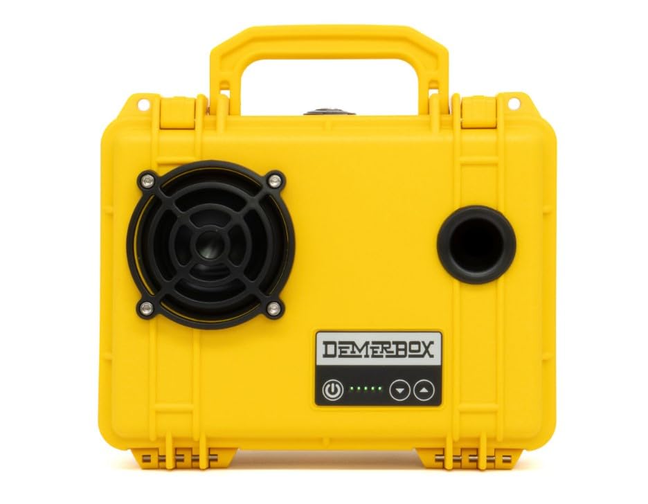 Waterproof Portable Bluetooth Speaker - Rugged Outdoor Speaker with Loud Sound & Deep Bass, 40+ Hour Battery Life, Dry Box & USB Charging, Multi-Pairing Party Mode (Paniman Yellow, DB1) - Perfect for Beach, Pool, Camping & Outdoor Adventures