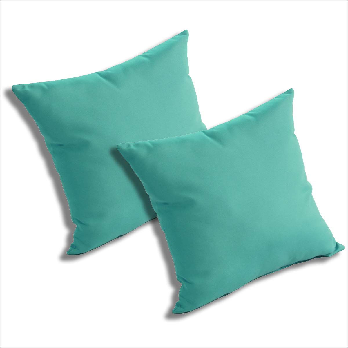 Set of 2 Sunbrella Outdoor & Indoor Throw Pillows by Comfort Classics - Water-Resistant & Fade-Resistant Cushions for Patio, Poolside, Living Room & Bedroom Decor